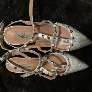 Silver/Metallic Valentino Heels